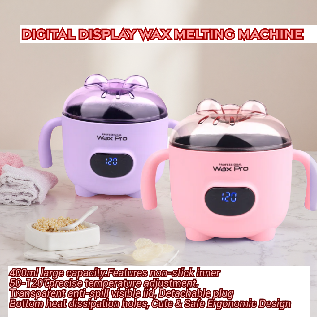 Hair Wax Stick - 400ML Digital Wax Melter, 50-120℃ Temp