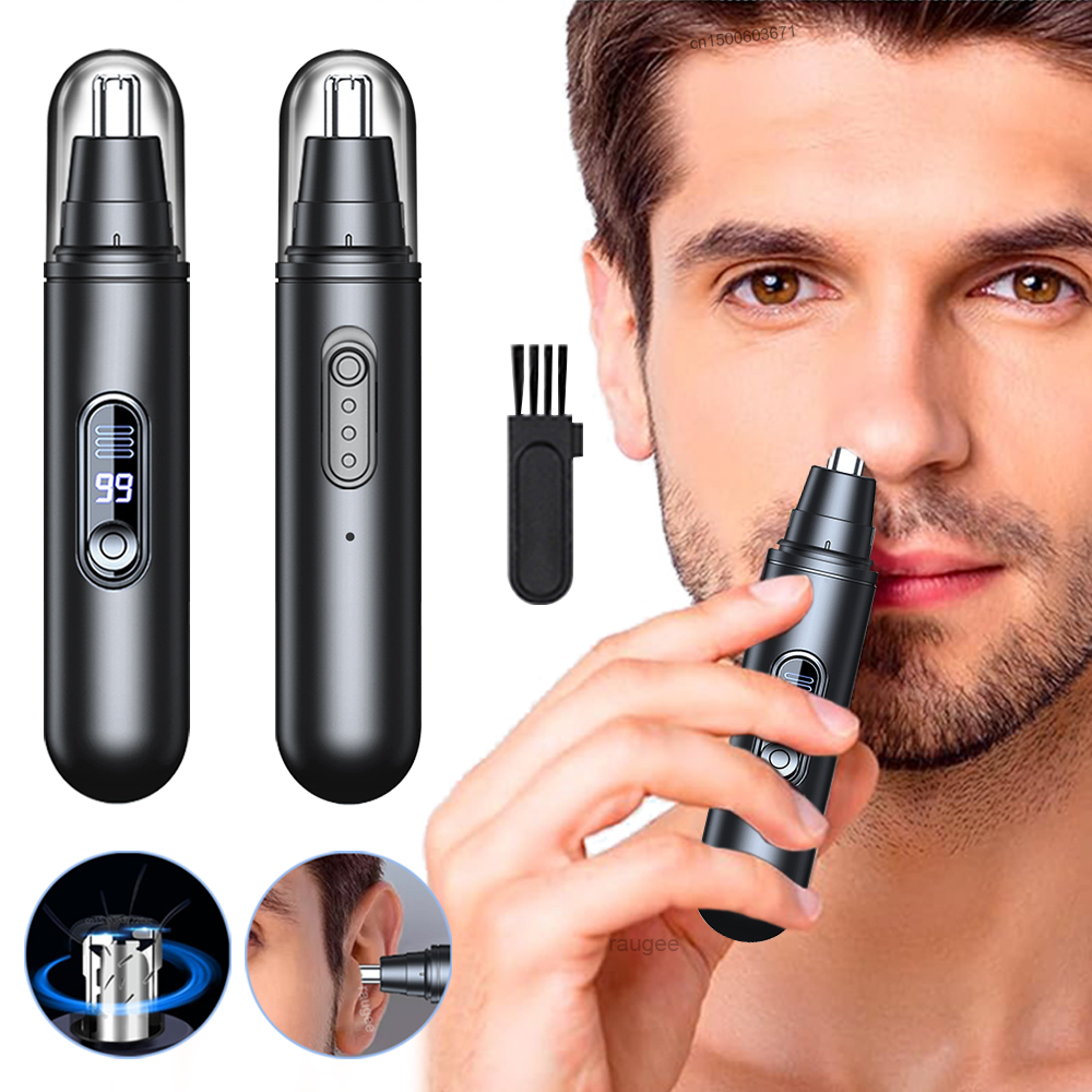 Men'S Grooming Scissors - Mini Electric Nose Hair Trimmer for