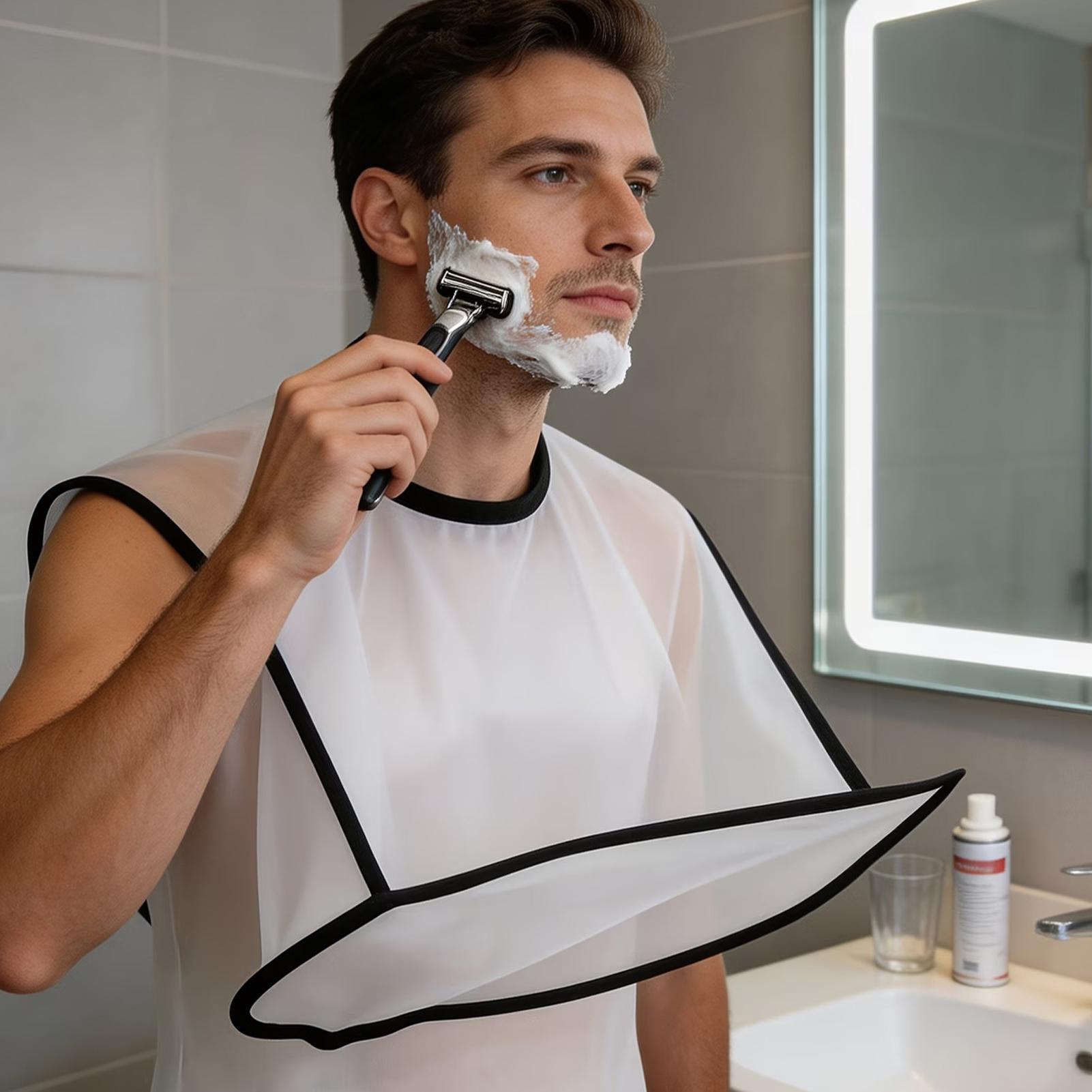 Men'S Grooming Salon - Beard Apron Foldable Shaving Bib Mustache