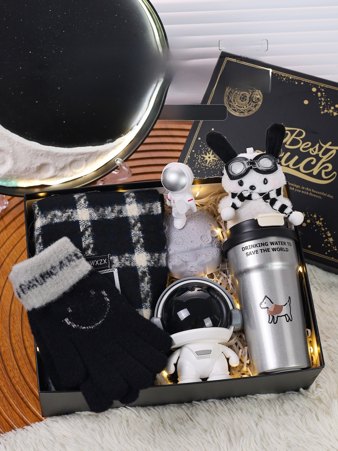 Mens Grooming Box - Valentine's Day Birthday Gift Men's Scarf