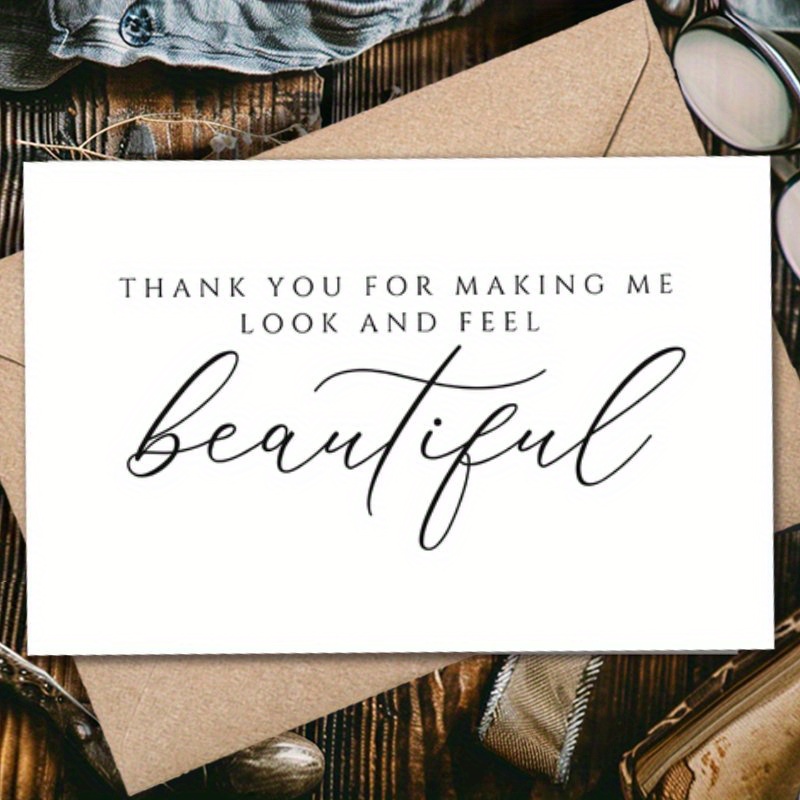 Men'S Grooming Makeup - Humorous Wedding Makeup Thank You Card