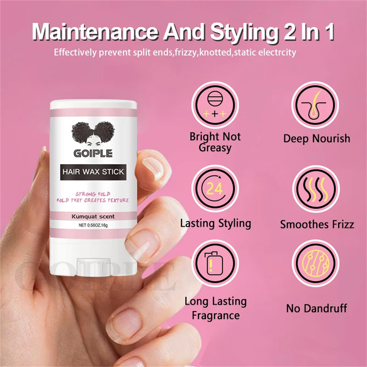 GOIPLE Flyaway Taming Wax Stic - Hair Wax Stick のレビューと価格