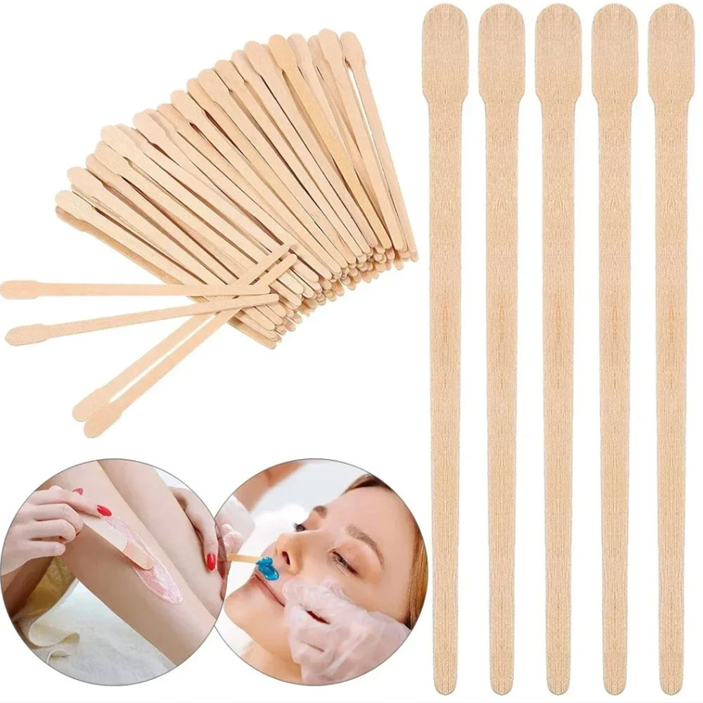 500/200/100Pcs Wooden Hair Rem - Hair Wax Stick のレビューと価格