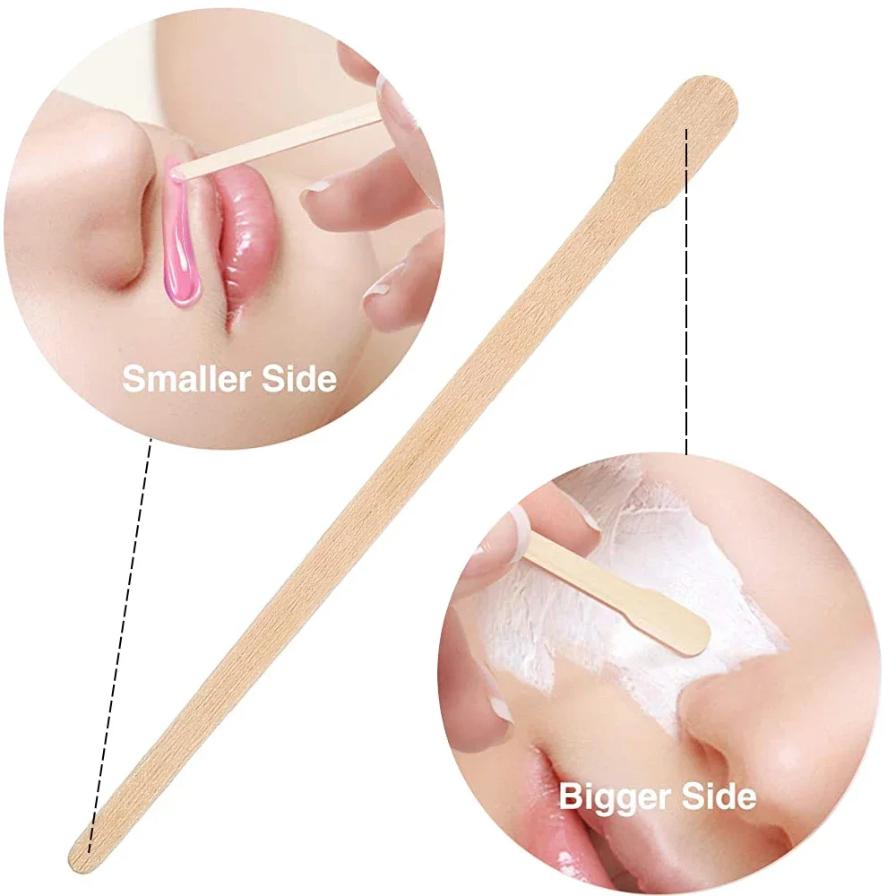 100PCS Woman Wooden Hair Remov - Hair Wax Stick のレビューと価格