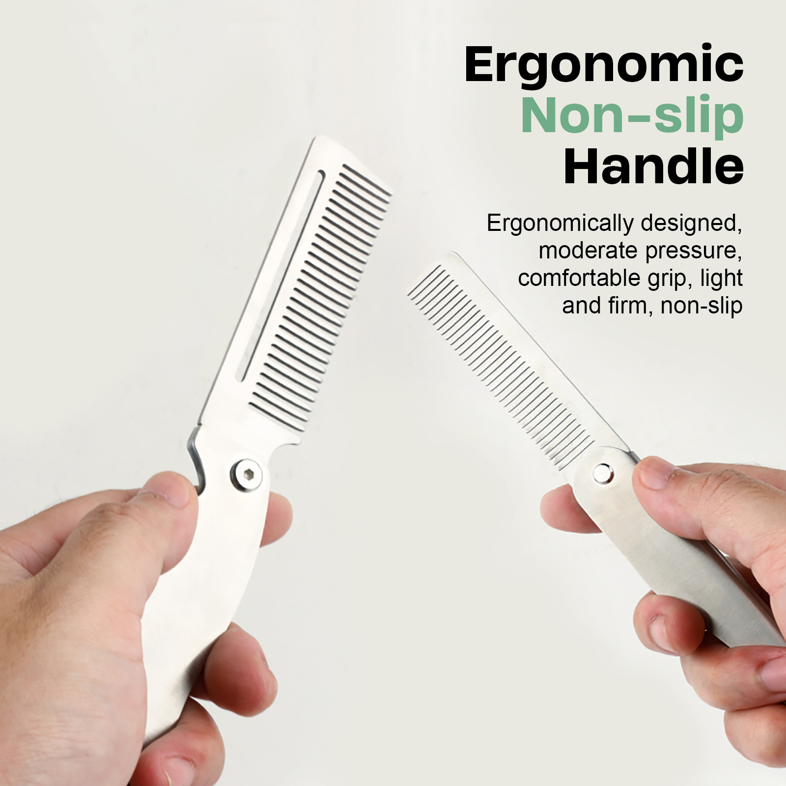 NEW Folding Stainless Steel Co - Men'S Grooming Salon のレビューと価格