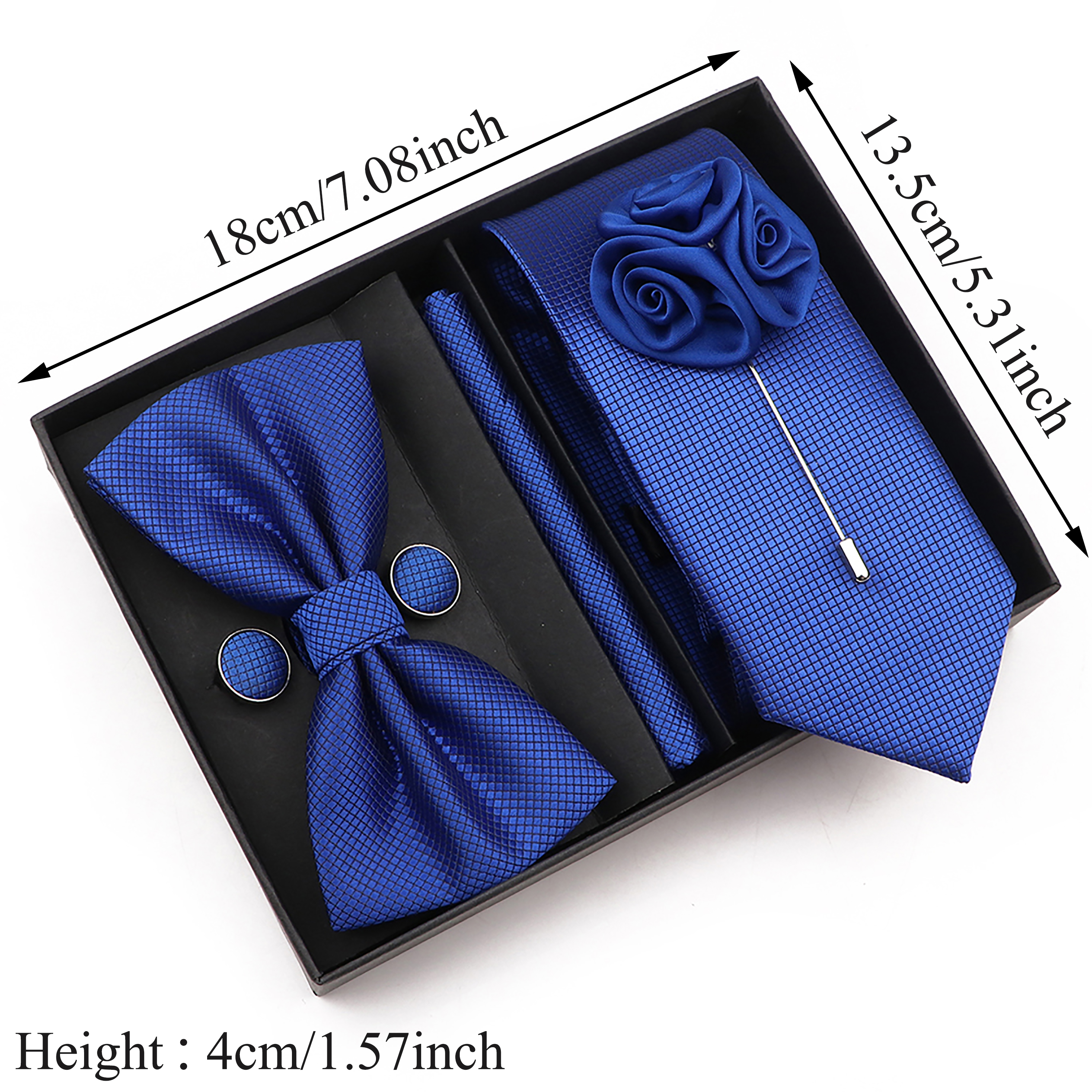 New Style Tie Set Solid Color  - Mens Grooming Box のレビューと価格