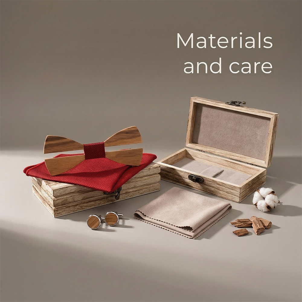 Mens Wooden Bowtie Set Minimal - Mens Grooming Box のレビューと価格