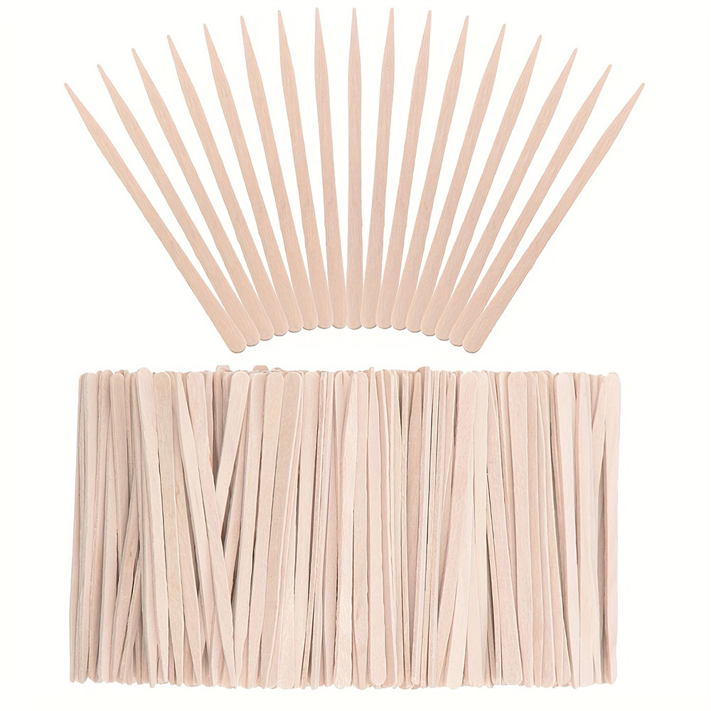 300/500pcs Wooden Wax Sticks M - Hair Wax Stick のレビューと価格