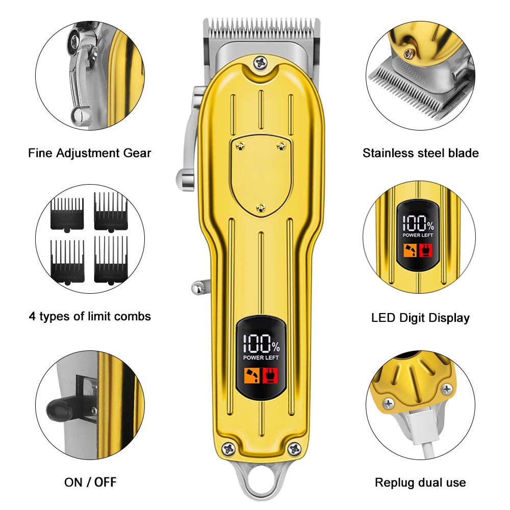 Professional Hair Clippers/Hai - Beard Trimmer Cordless のレビューと価格