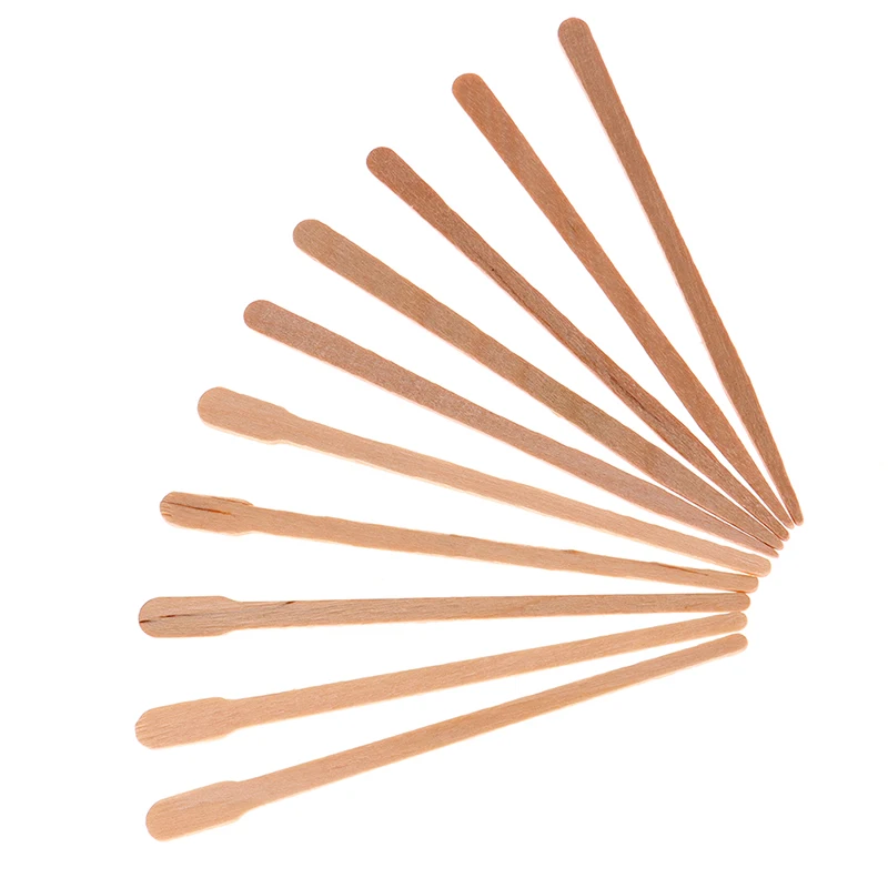 50/100Pcs Wooden Body Hair Rem - Hair Wax Stick のレビューと価格