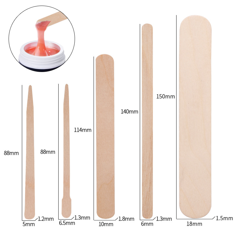 100pcs Disposable Waxing Woode - Hair Wax Stick のレビューと価格