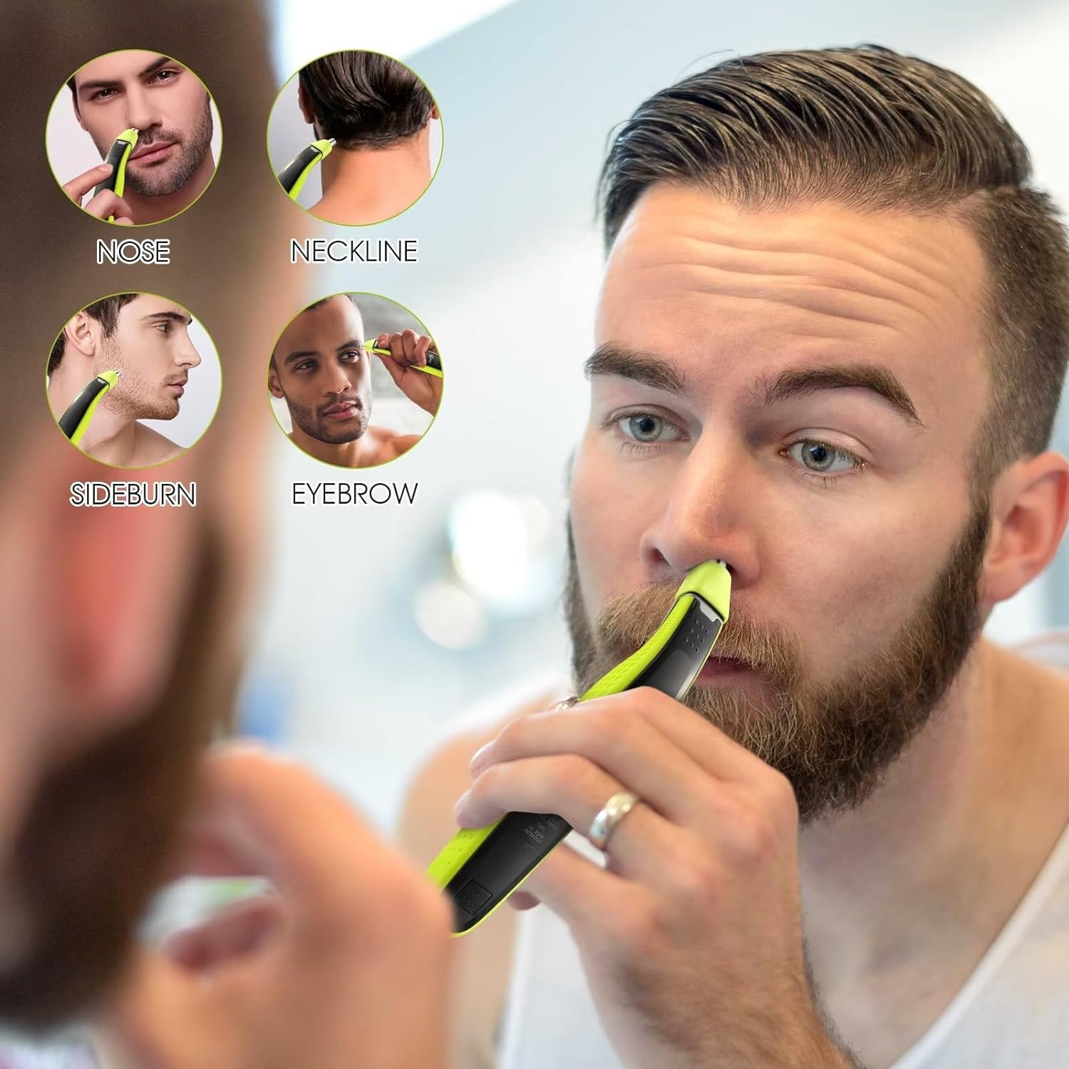 YUKU Nose Hair Trimmer Replace - Men'S Grooming Scissors のレビューと価格