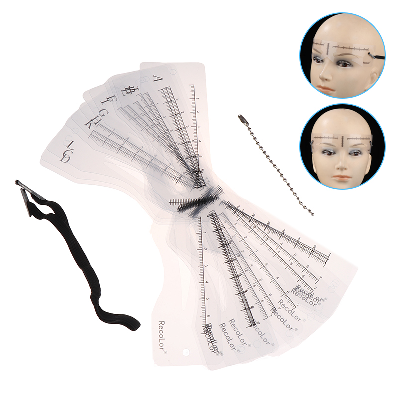 12Pcs Eyebrow Stencil Set Reus - Men'S Grooming Makeup のレビューと価格