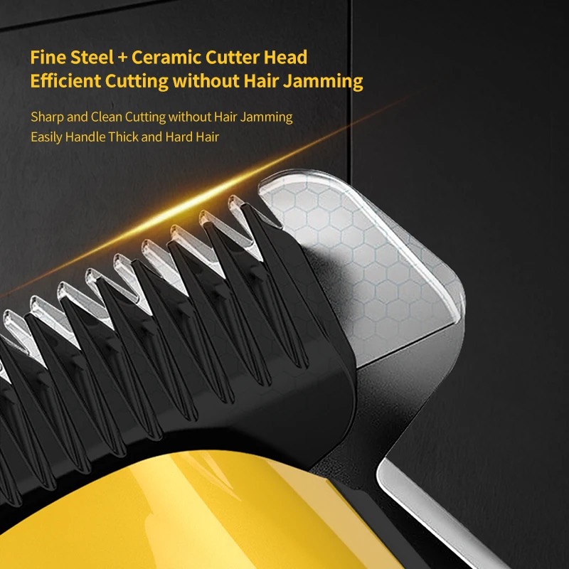 Kemei 1861 Barber Zero Gap Tri - Beard Trimmer Cordless のレビューと価格