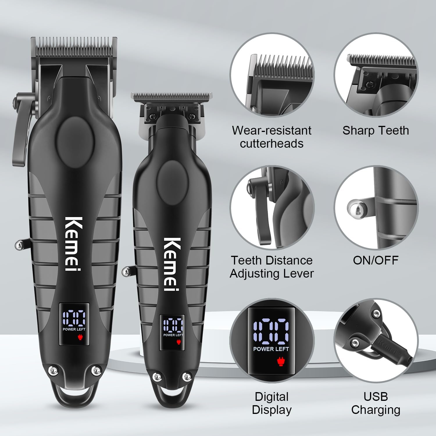 Kemei Hair Clipper Kit for Men - Hair Clipper Professional のレビューと価格