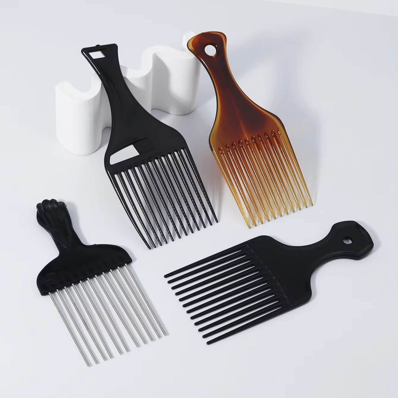 4pcs African comb metal hair c - Men'S Grooming Hair のレビューと価格