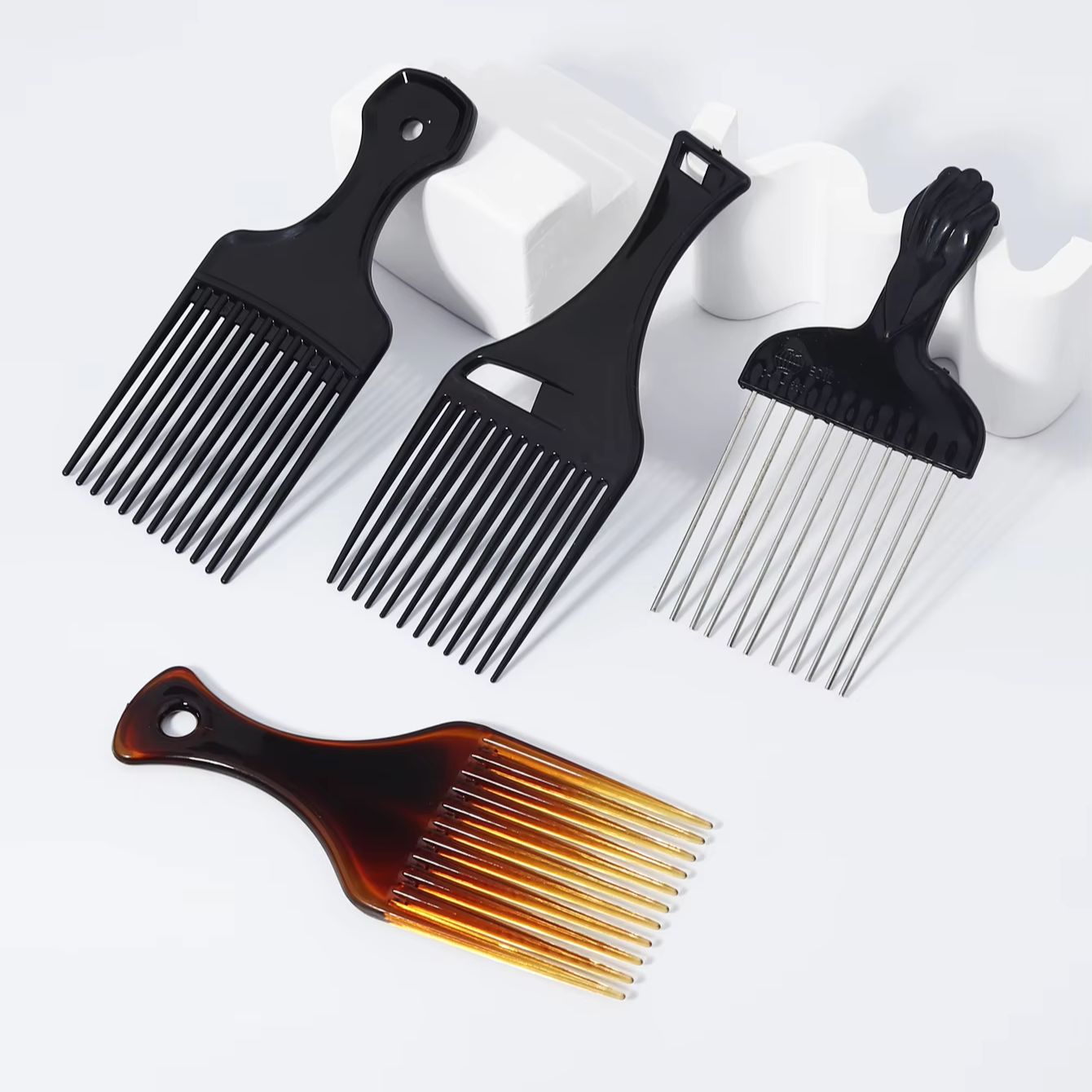 4pcs African comb metal hair c - Men'S Grooming Hair のレビューと価格