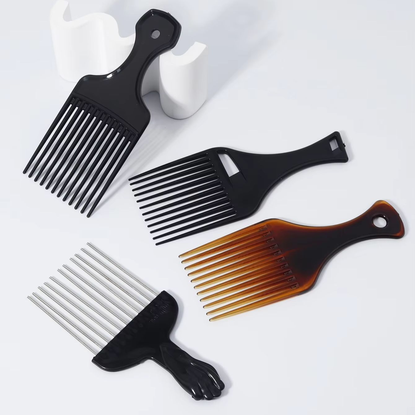 4pcs African comb metal hair c - Men'S Grooming Hair のレビューと価格