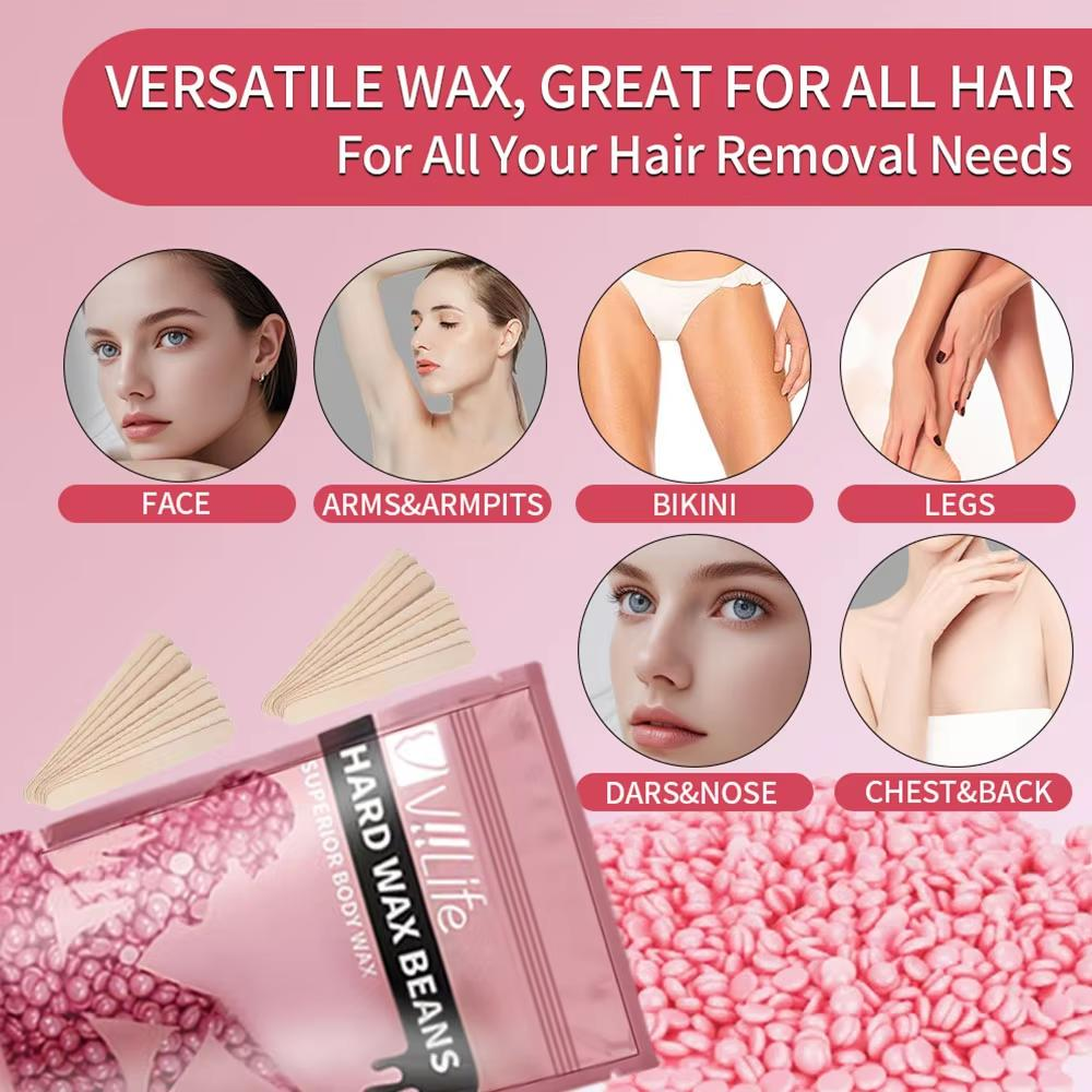 Painless Rose Waxing Set, Wax  - Hair Wax Stick のレビューと価格