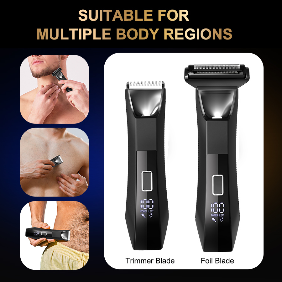 IPX6 Waterproof 2-in-1 Groin/B - Beard Trimmer Cordless のレビューと価格