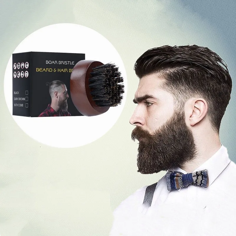 Beard Brush Man Boar Bristles  - Men'S Beard Grooming のレビューと価格