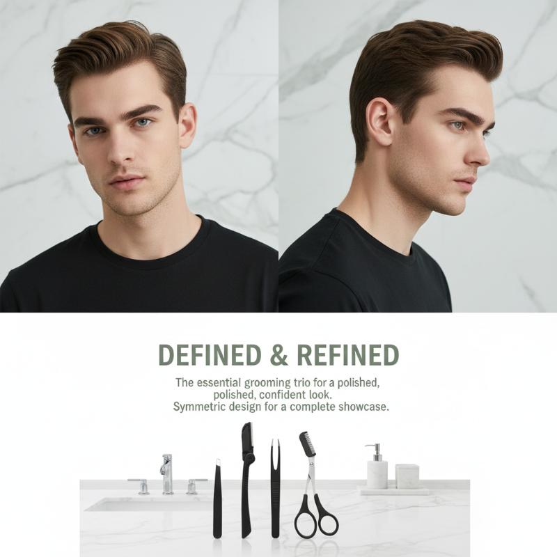 Stainless Steel Eyebrow Groomi - Men'S Grooming Makeup のレビューと価格