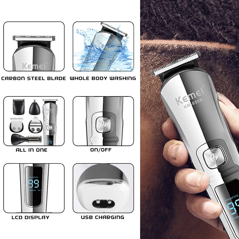 Kemei Professional Multifuncti - Men'S Grooming Essentials のレビューと価格
