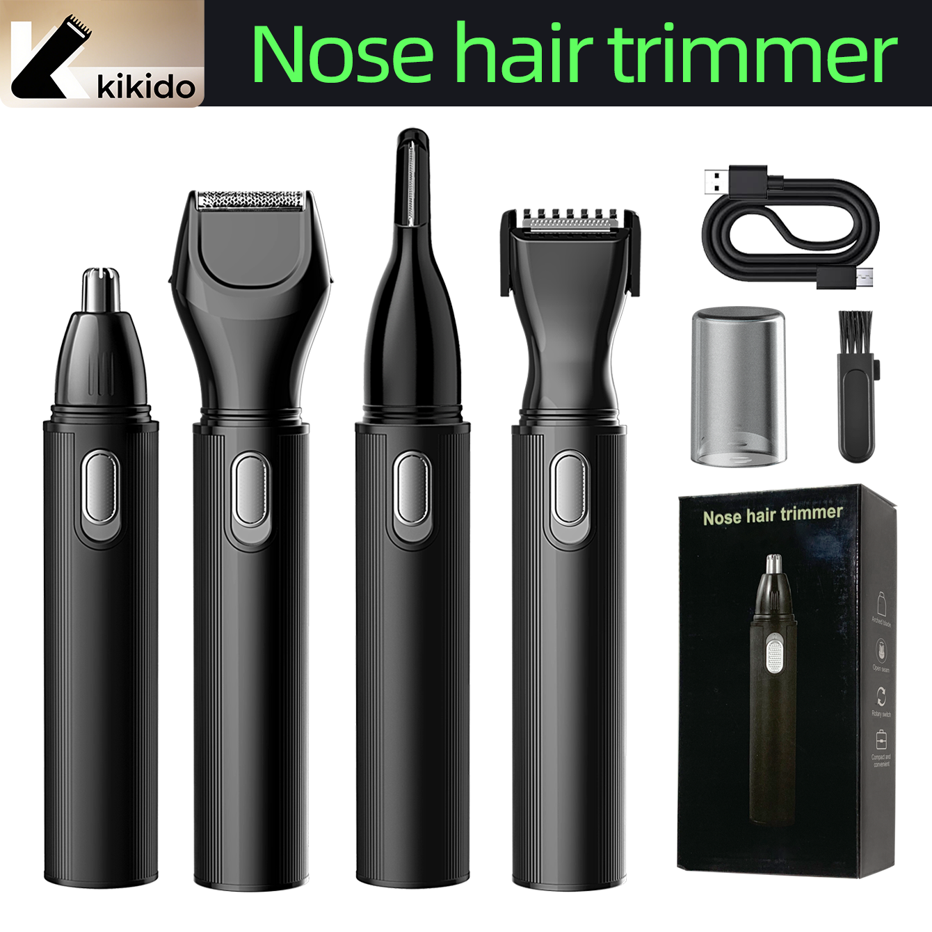 KIKIDO 4 in 1 Nose Hair Trimme - Men'S Grooming Essentials のレビューと価格