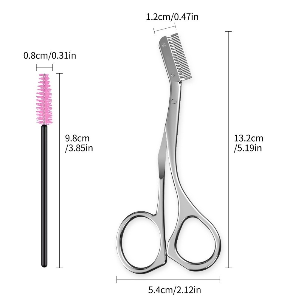 Stainless Steel Eyebrow Scisso - Men'S Grooming Makeup のレビューと価格