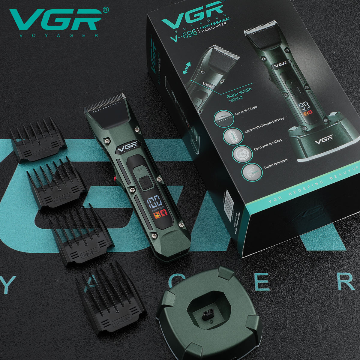 VGR V-696 New metal Popular Sa - Hair Clipper Professional のレビューと価格